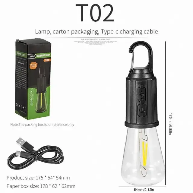 RoyaleGlow Versatile Rechargeable Waterproof LED Camping Lantern