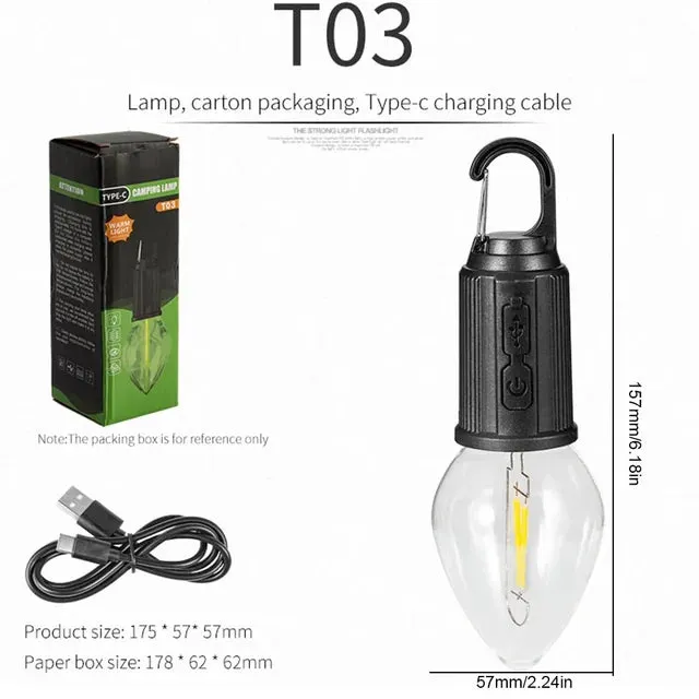 RoyaleGlow Versatile Rechargeable Waterproof LED Camping Lantern