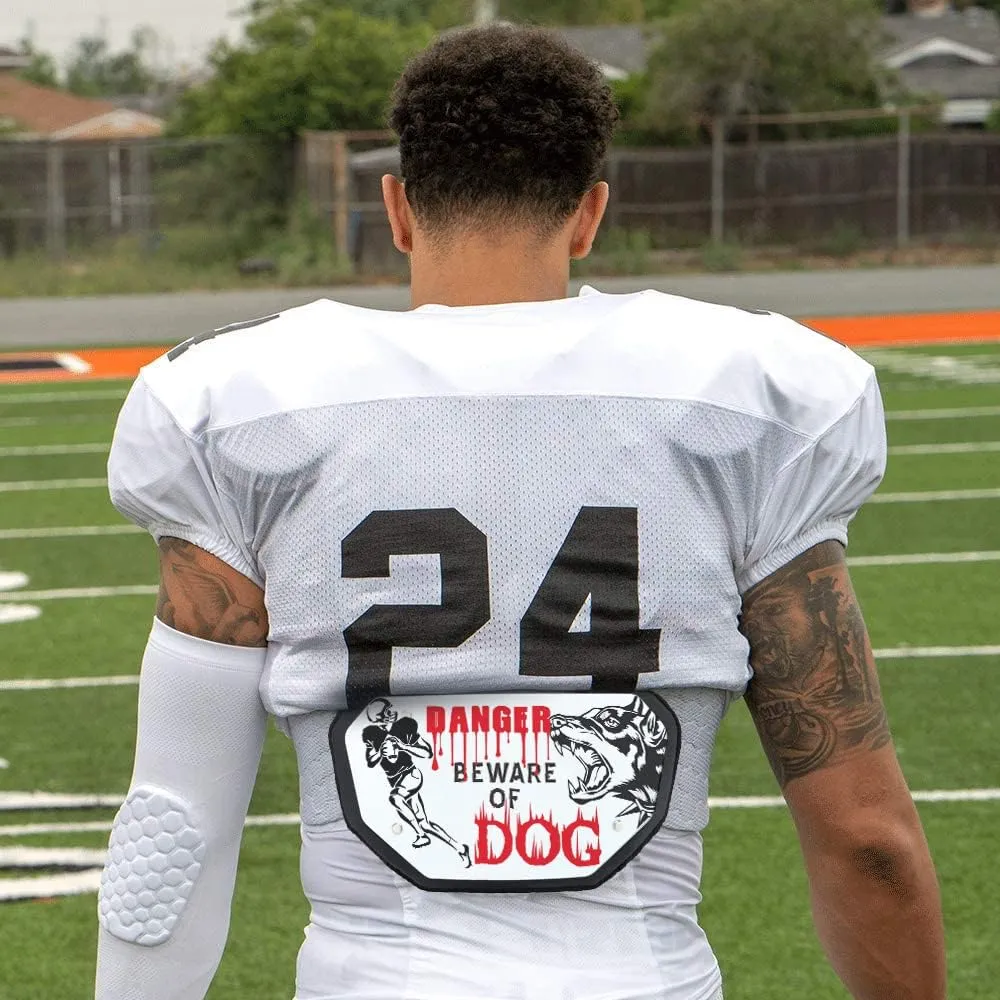 Runxrocy Football Back Plate Rear Back Protector Football Low Back Pad for Adult & Youth Players