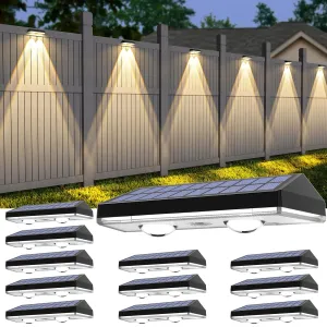 Rynx | Solar markers, Rgb & Warm white & 6 Colors Bright Lens Led Twilight To Dawn Cover Lamp, Heggenes Solar light Outdoor Waterproof, Solar light Outdoor For Backyard/Railing/WALL/Steps/Veranda/Pool (12Pack)
