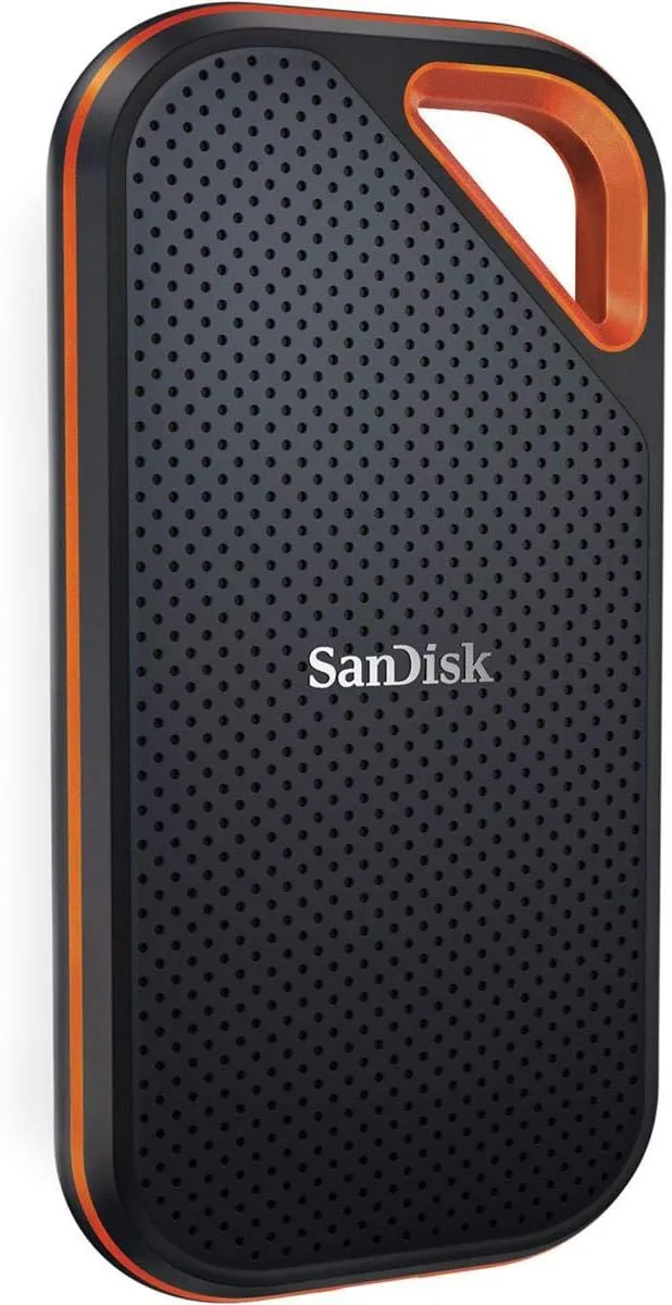 SanDisk 500GB Extreme PRO Portable External SSD - Up to 1050MB/s - USB-C, USB 3.1 - SDSSDE80-500G-A25,Aluminum Enclosure–Transfer Speed Up to 1050MB/s*