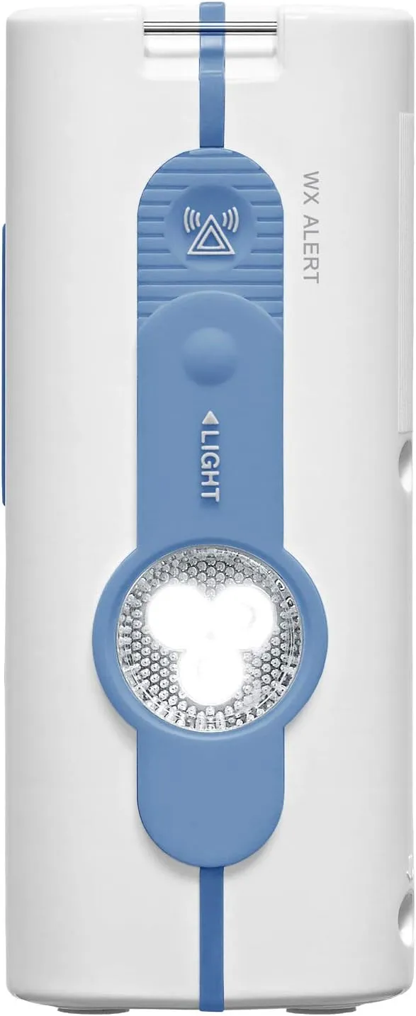 Sangean H202 AM/FM Weather Alert Waterproof Shower Radio, White