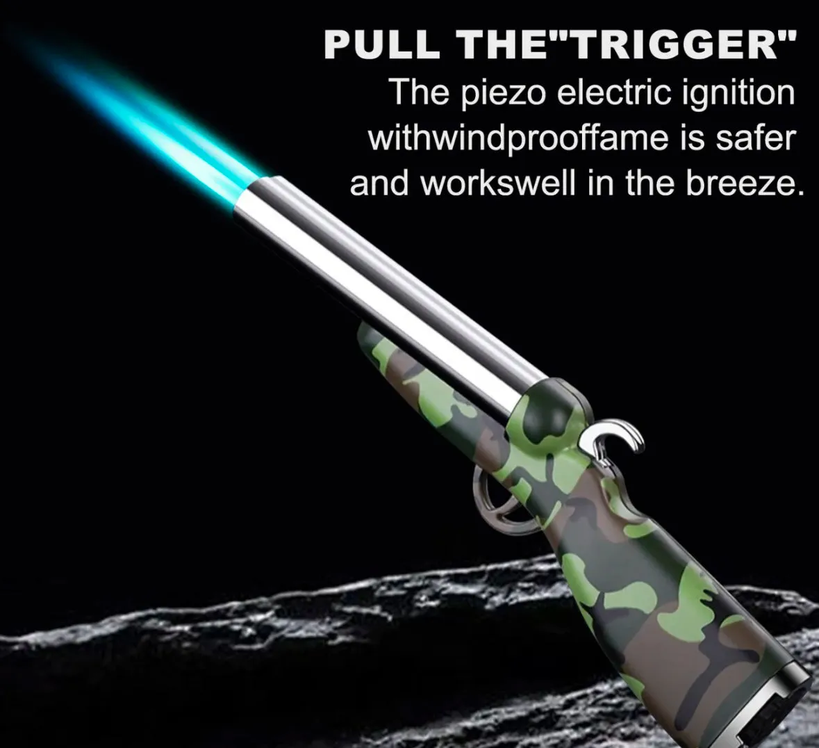 Shotgun Lighter Windproof Double Flames Torch Lighter