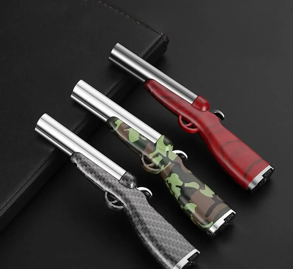 Shotgun Lighter Windproof Double Flames Torch Lighter