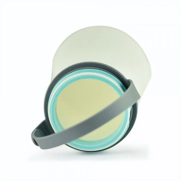 Silicone USB Rechargeable Waterproof Travel Tent Camping Lamp LED Night Light with Compass Blue