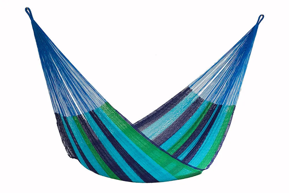 Single Size Cotton Mexican Hammock In Oceanica