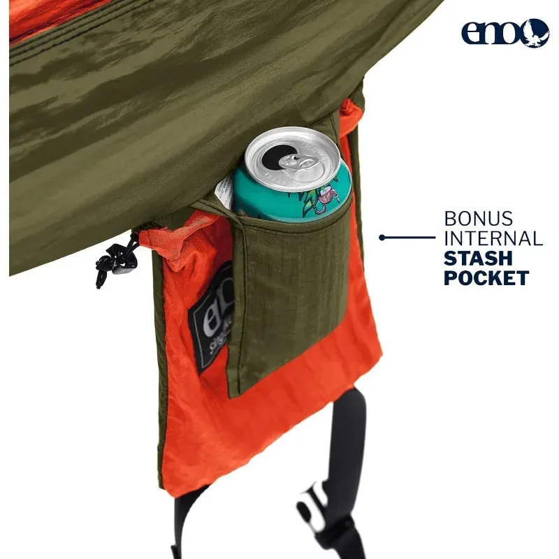 SingleNest Hammock - Lightweight, 1 Person Portable Hammock - for Camping, Hiking, Backpacking, Travel, a Festival,