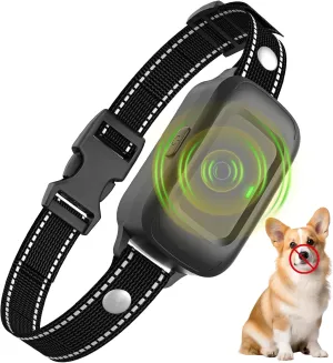 Sivomens Ultrasonic Bark Collar, Rechargeable Smart Anti Barking Collars for Dogs, Adujustiable Dog Training Collar Auto Bark Detection for Small Medium Large Dogs