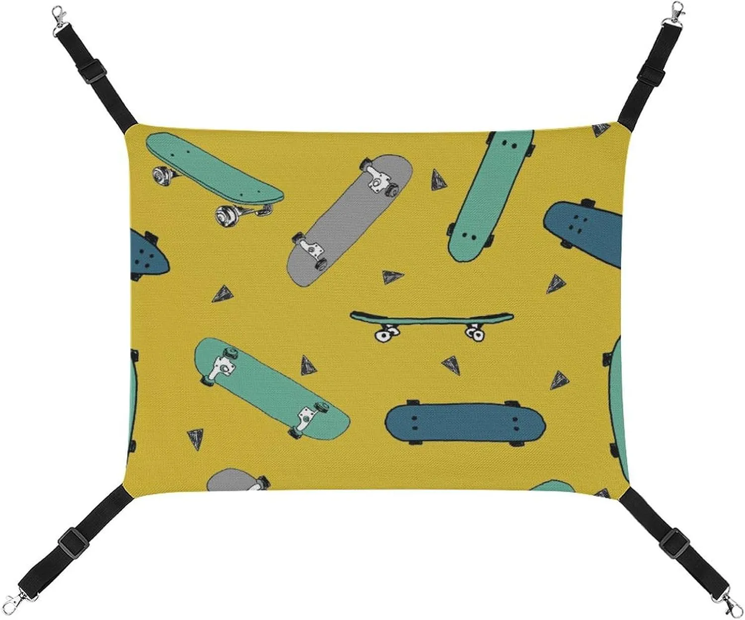Skateboard Hanging Cat Bed Soft Breathable Pet Hammock for Cage Pet Sleeper for Kitten Ferret Puppy Rabbit