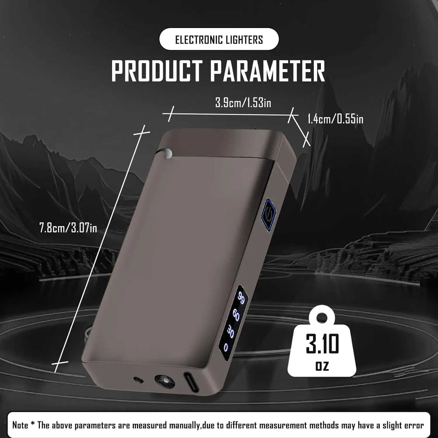 SKRFIRE Multi-Mode Arc Lighter – Electric Windproof Plasma, USB Rechargeable Lighter with Digital Battery Indicator, Perfect for Adventure, Fire-Starting & Everyday Carry （Feathered Black）
