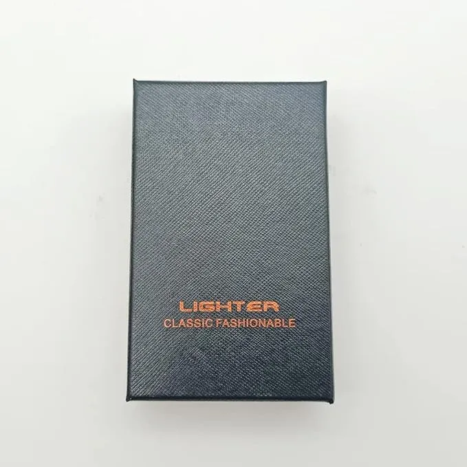 SKRFIRE Waterproof Windproof Outdoor Lighter USB Rechargeable Double Arc Plasma Electric Lighter with Flashlight Compass for Lighting, Camping, Survival, Tactical (Orange)