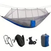 SkyLay™ Parachute Hammock with Mosquito Net – Lightweight Double Hammock for Camping & Trail Rest