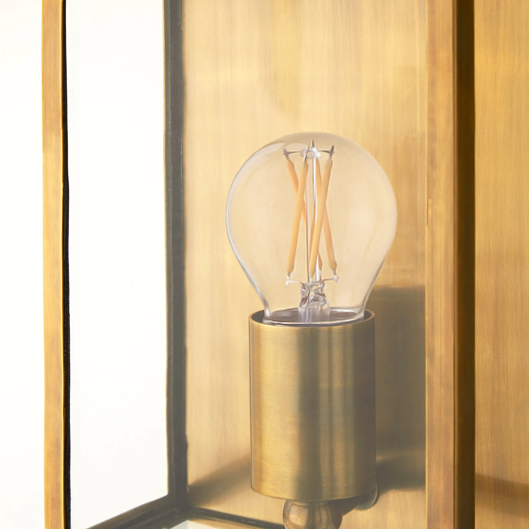 Smaller Orford wall sconce antique brass