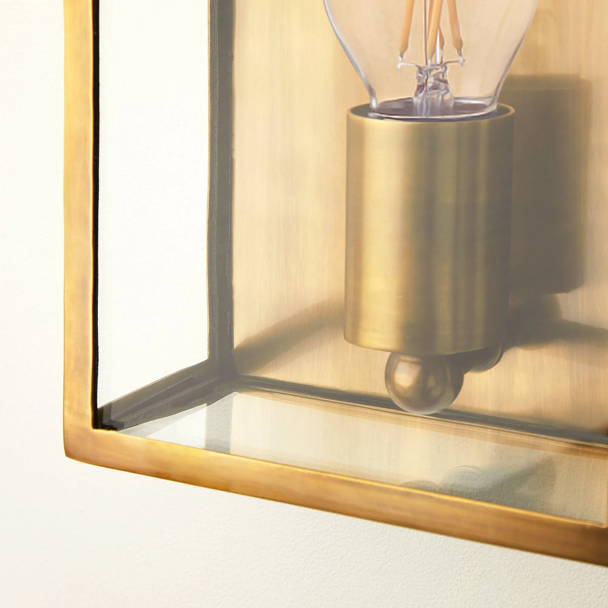 Smaller Orford wall sconce antique brass