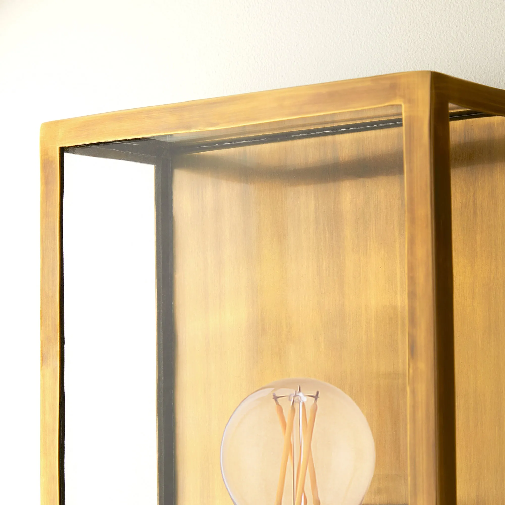 Smaller Orford wall sconce antique brass