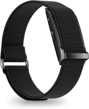 Smart Health Wristband, Fitness & Activity Tracker, One-Touch Measurement Function, Measuring Heart Rate, Sleep, Stress Health Data, 120  Exercise Modes, Wearable Health (Black Nylon)