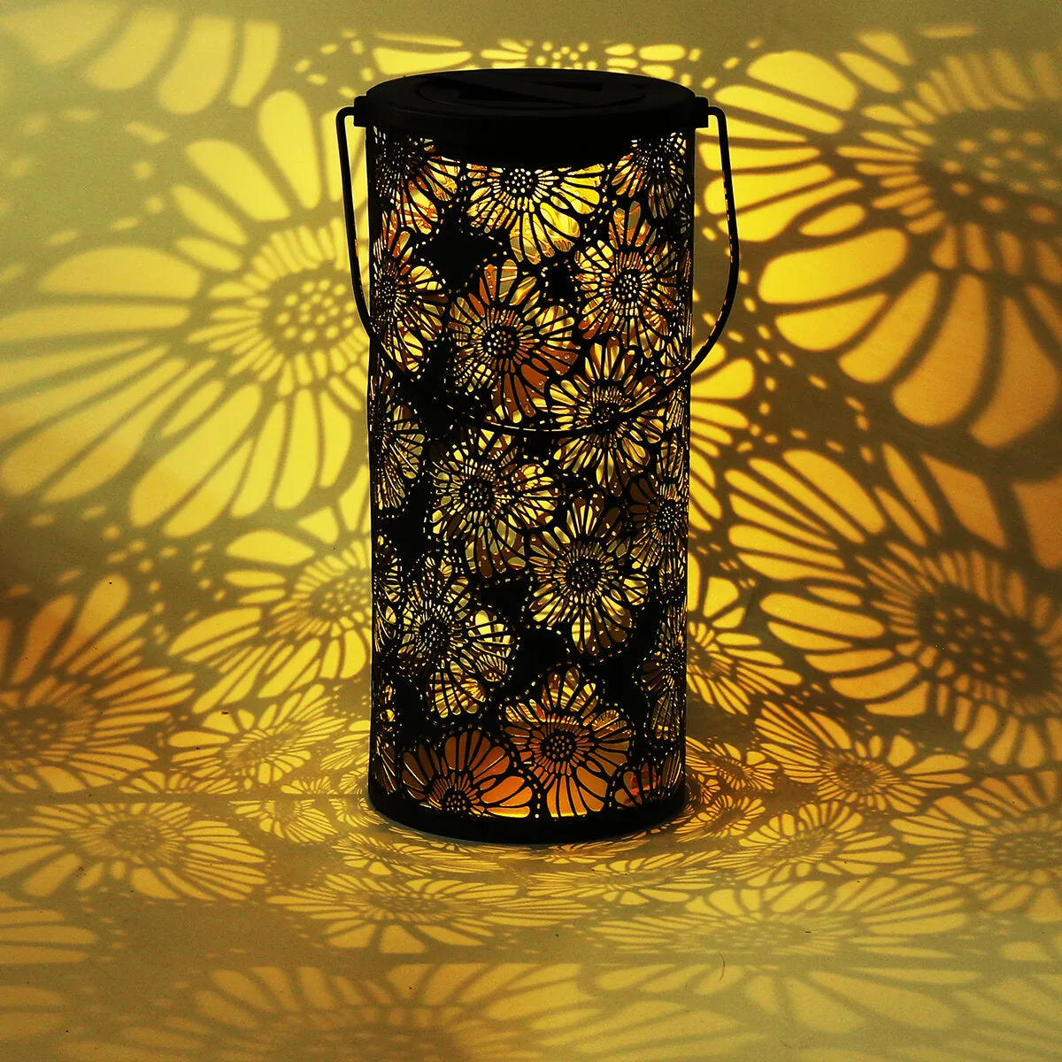Solar Power Flower Lantern LED Lamp Garden Light Outdoor Landscape Decorative