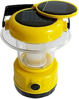 Solar Powered White Bright 9 LEDs Emergency and Camping Lantern