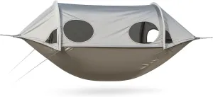 Space Pod Hammock Camping Portable Lightweight Mosquito Net with Sunshade - Outdoor Backpacking Single/Double Space Capsule Hammock Tent for Kids & Children, Easy Pack Travel Gear