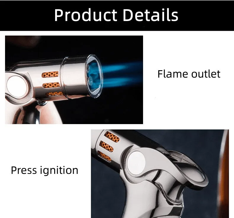 Space Rocket Turbo Lighter - Windproof Metal Lighter