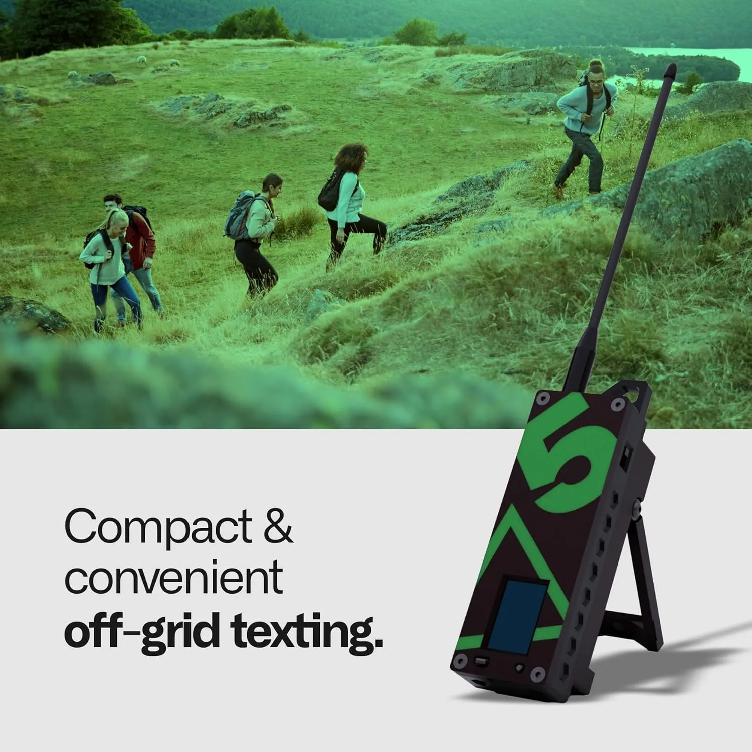 SpecFive Trekker Delta ATAK Meshtastic LoRa GPS Communicator – Long-Range Off-Grid Radio for Secure Messaging, No Cell Service Needed – Ideal for Emergency, Hiking, and Survival Use (Black)