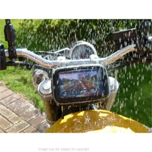 Sports Bike Motorcycle Mount for Fork Stem Yoke 17.5mm-20.5mm with Waterproof GPS Case (SKU 14490)
