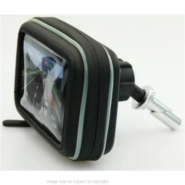 Sports Bike Motorcycle Mount for Fork Stem Yoke 17.5mm-20.5mm with Waterproof GPS Case (SKU 14490)