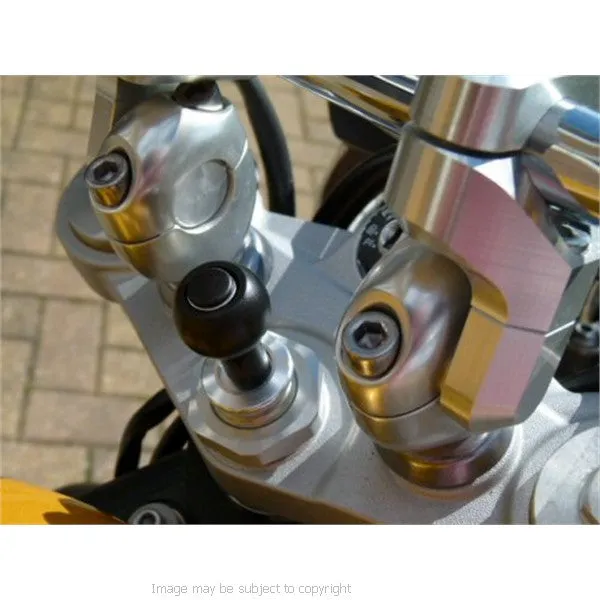 Sports Bike Motorcycle Mount for Fork Stem Yoke 17.5mm-20.5mm with Waterproof GPS Case (SKU 14490)