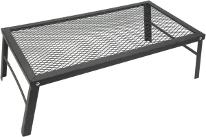 Srliya Folding Campfire Grill Heavy Duty Steel Grate with Legs Portable Over Fire Camp Grill Camp Fire Cooking Rack for Outdoor Cooking
