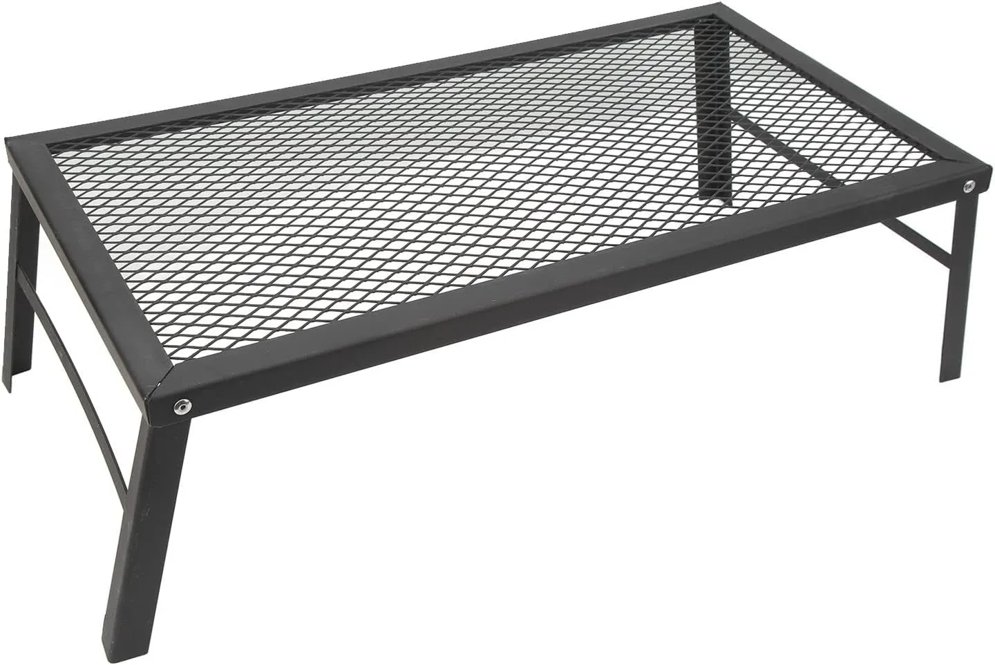 Srliya Folding Campfire Grill Heavy Duty Steel Grate with Legs Portable Over Fire Camp Grill Camp Fire Cooking Rack for Outdoor Cooking