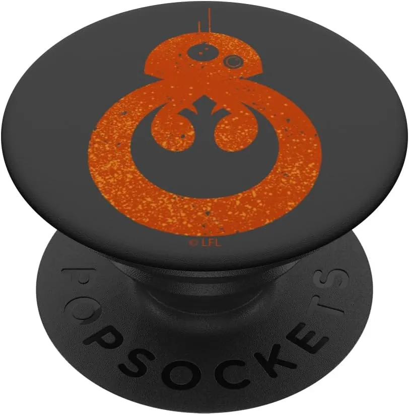 Star Wars BB-8 Silhouette Fill Rebel Emblem PopSockets Standard PopGrip