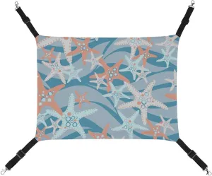 Starfish Hanging Cat Bed Soft Breathable Pet Hammock for Cage Pet Sleeper for Kitten Ferret Puppy Rabbit