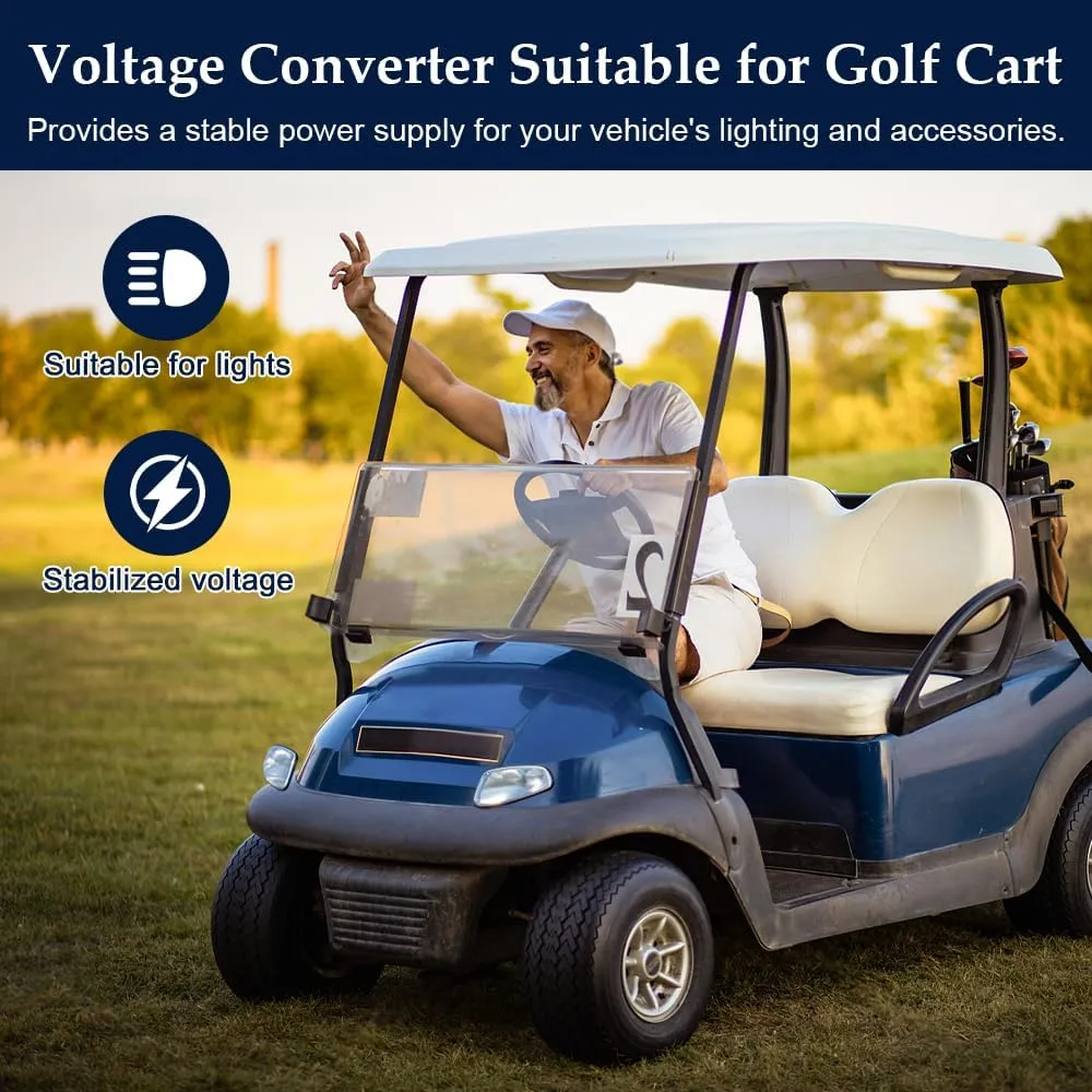 Step Down Converter, 24v to 12v Converter 20a 240w Converter Safety Fuse & Easy Connectors, for Cars, Golf Cart,Trucks & Solar Systems