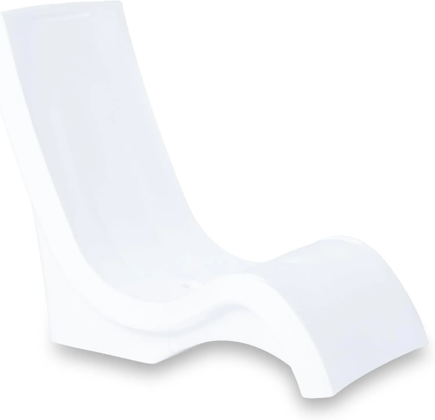 Step2 Vero Pool Chair, Fade-Resistant, Waterproof Patio Furniture for Sun Shelf, Use in Pools up to 9-Inches of Water, Weighted, White