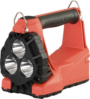Streamlight 44331 Vulcan 180 HAZ-LO Standard System Class I DIV.1 400-Lumen Rechargeable Lantern/Portable Scene Light with 120V/100V AC/12V DC Charger and Quick Release Shoulder Strap, Orange