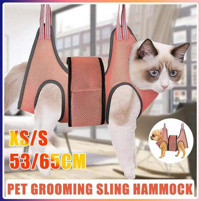Stress-Free Trimming for Cats and Small Pets with Pet Grooming Hammock
