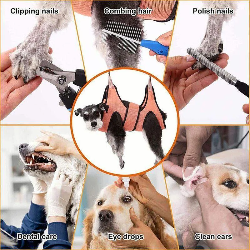 Stress-Free Trimming for Cats and Small Pets with Pet Grooming Hammock