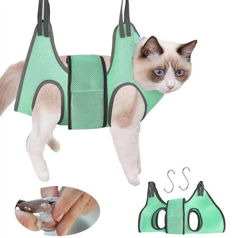 Stress-Free Trimming for Cats and Small Pets with Pet Grooming Hammock