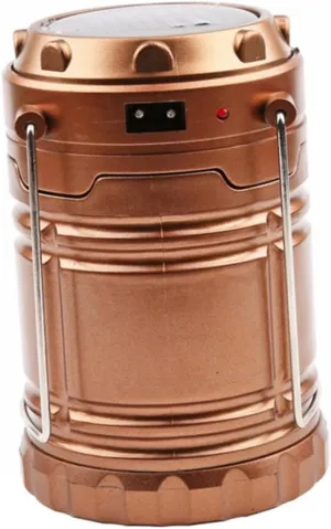 SUPVOX Solar Rechargeable Led Camping Lantern Portable Emergency Light Led Lantern for Hiking Collapsible Outdoor Flashlight No Aa Battery Included