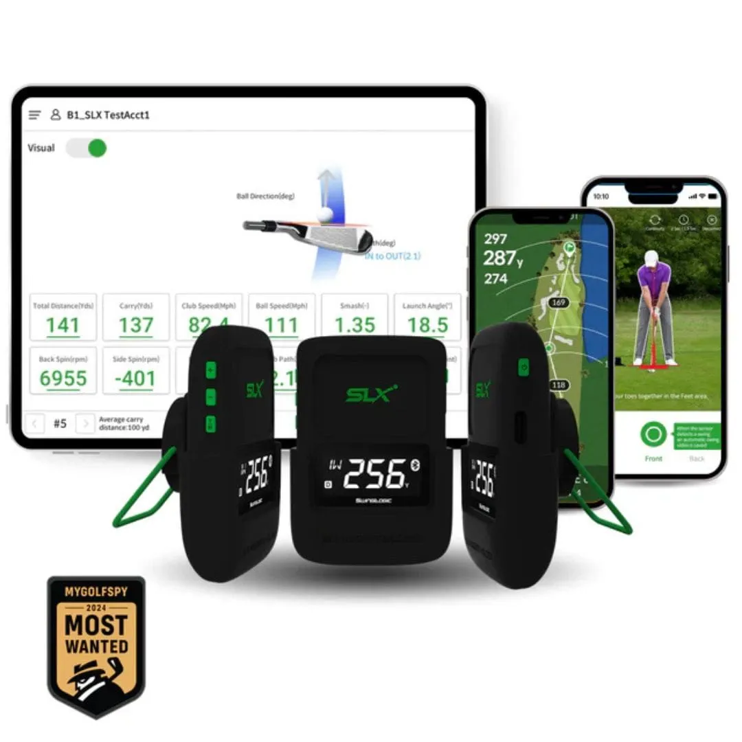 SwingLogic SLX Hybrid Mini Mobile Launch Monitor & GPS Device