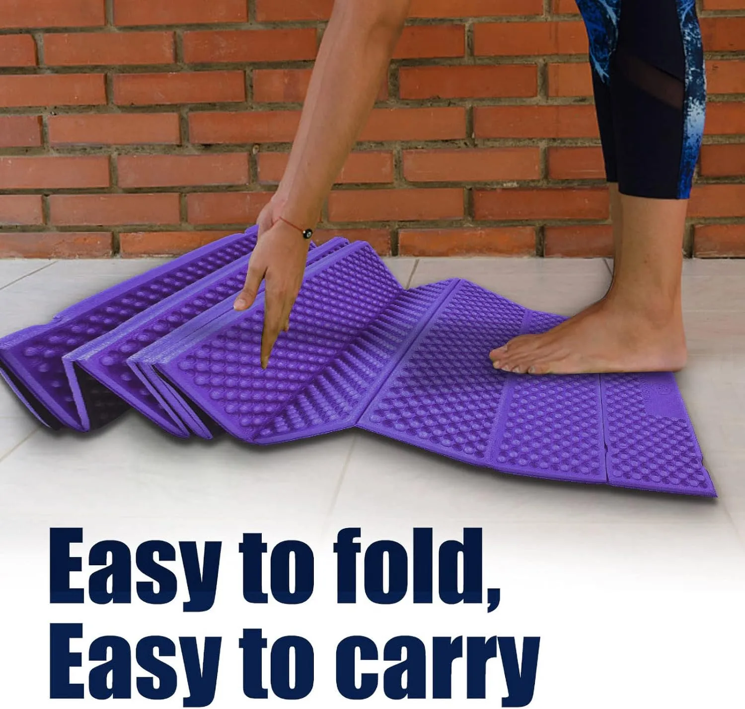 SYH&AQYE Foam Camping Pads for Hiking, Folding Beach Tent Sleeping Pad, Portable Lightweight Picnic Yoga Waterproof Mats for a Variety of Outdoor Sports