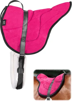 Tackmore Bareback Pad with Adjustable Girth Shock-Absorbing Riding Pad for Horse Riders