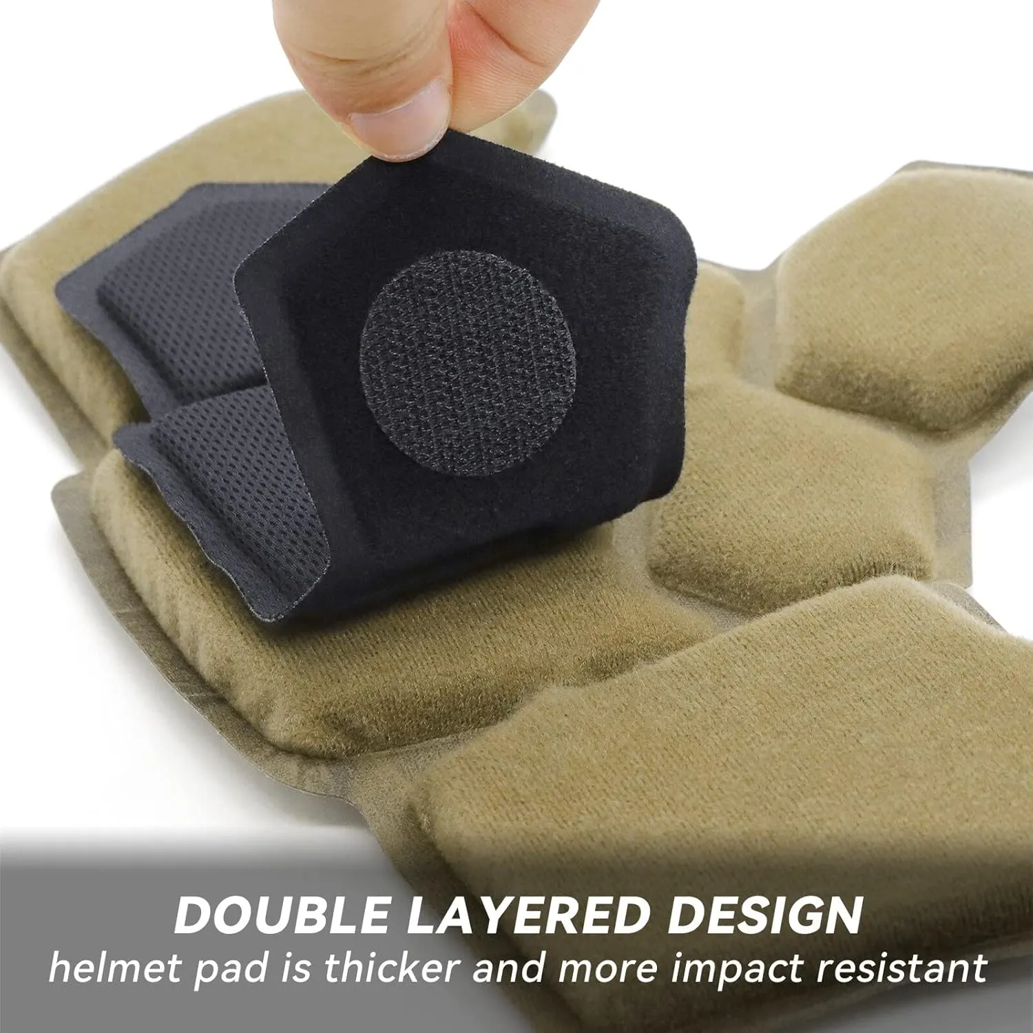 Tactical Airsoft Helmet Pads Internal Memory Foam Foam Protective Cushion Buffer Pad Protection Mat Accessories Liner System for Fast MT MICH IBH AF ACH Helmet