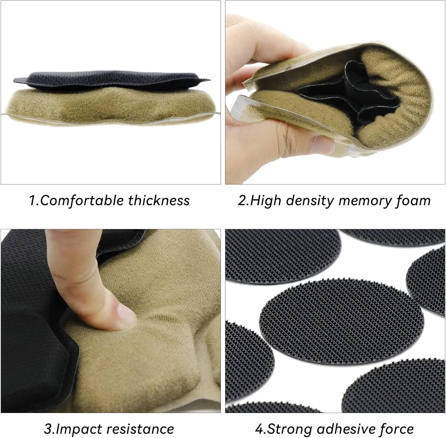 Tactical Airsoft Helmet Pads Internal Memory Foam Foam Protective Cushion Buffer Pad Protection Mat Accessories Liner System for Fast MT MICH IBH AF ACH Helmet