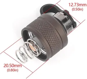 Tactical Flashlight Tail Cap for PLHv2 OKW M300 M600 Hunting Light Tail Cap (Brown)