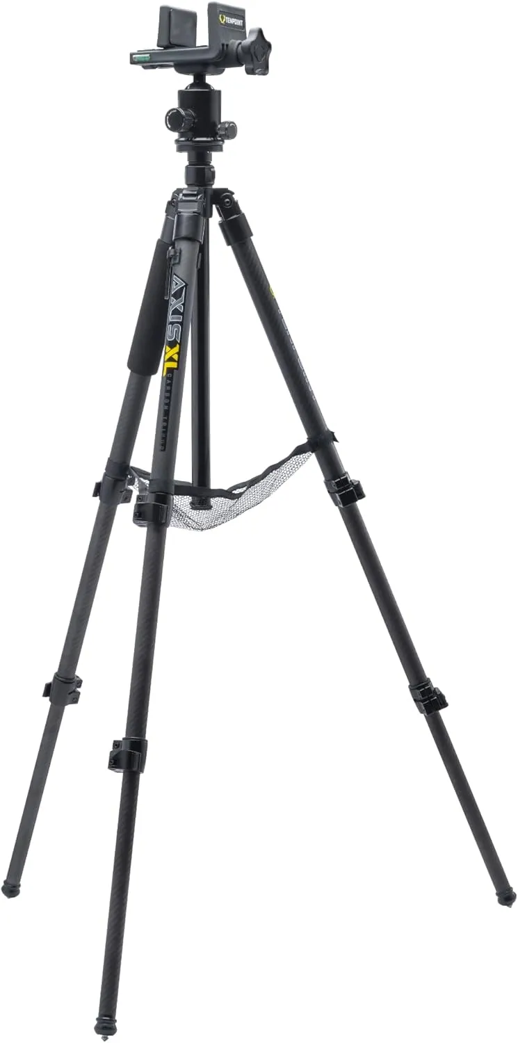TenPoint Axis Tripod - Shooting Stability Specifically Designed for Blind Hunting - Extends from 25” to 40” - Lightweight, Compact Design - Includes Two Built-in Levels & Carry Bag
