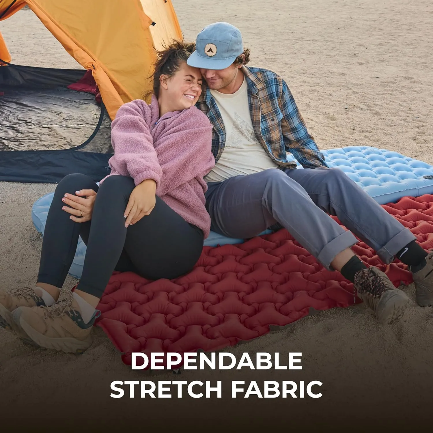 Teton Self Inflating Sleeping Pad, Inflatable Camping Sleeping Pads, Compact Mat for Camping, Backpacking, and Hiking.