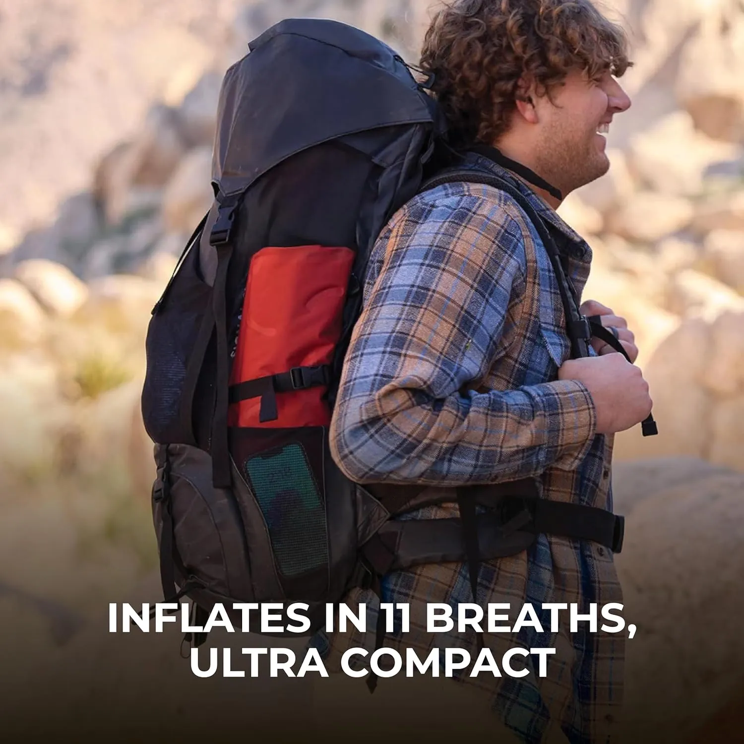 Teton Self Inflating Sleeping Pad, Inflatable Camping Sleeping Pads, Compact Mat for Camping, Backpacking, and Hiking.