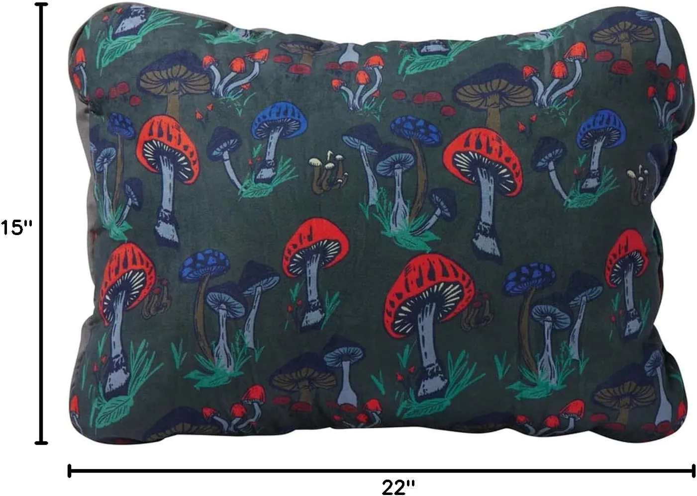 Therm-a-Rest Compressible Cinch Camping and Backpacking Pillow, Large - 16 x 23 Inch, Fun Guy Print