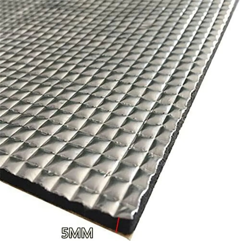 Thermal Heat Guard Sound DEADENING Adhesive Reflective AUTO Insulation CAR Truck Van SUV RV Vehicle Sound Deadener MAT PAD Exhaust Muffler Hood Door Trunk Waterproof 1/4INCH Thick (2 ft x 25 ft)